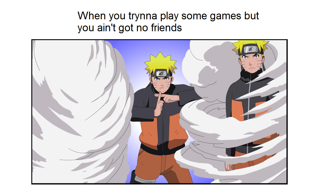 8 Meme Naruto tentang Main Game, Pakai Seribu Bayangan buat Mabar