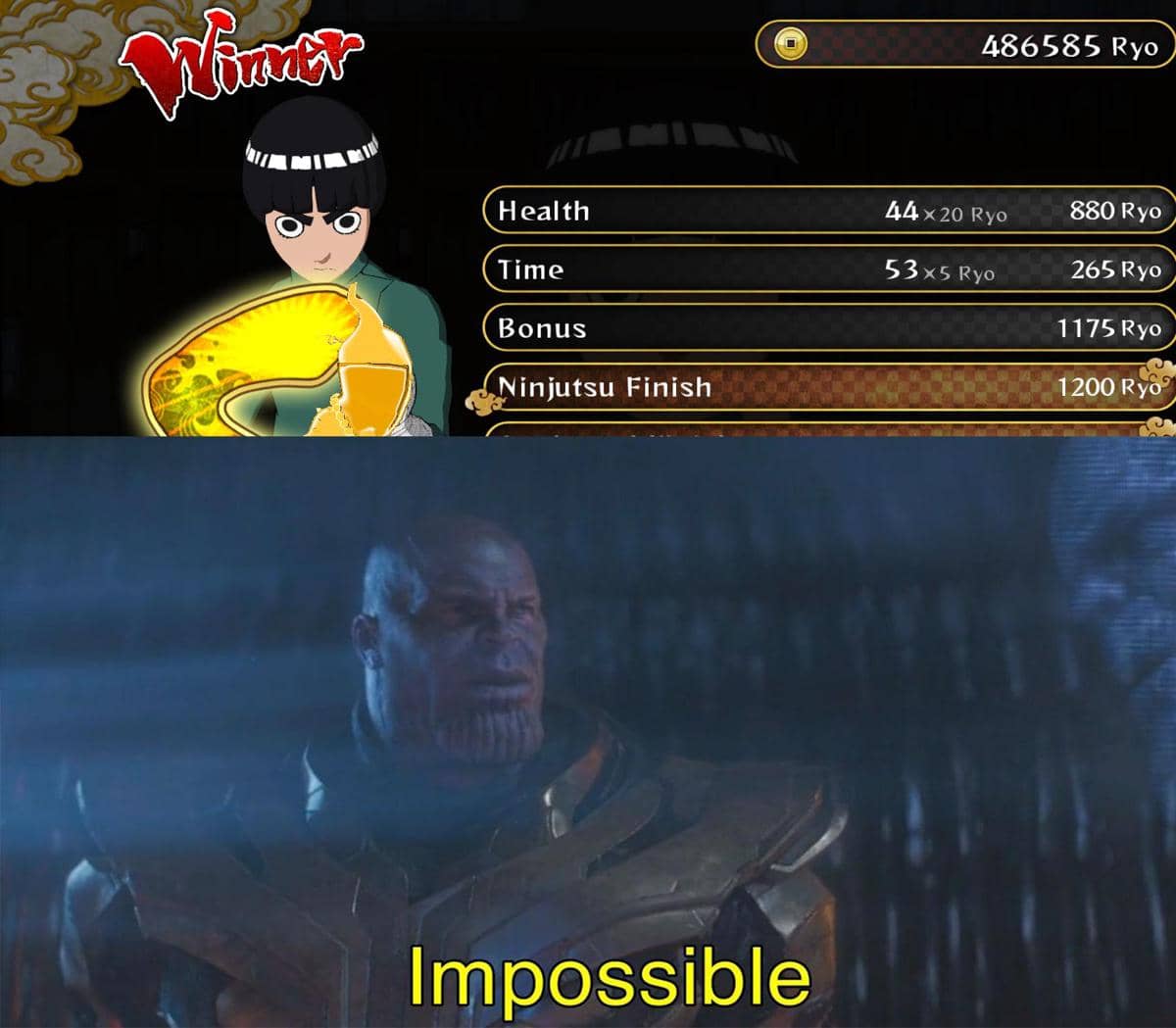 meme Naruto tentang main game