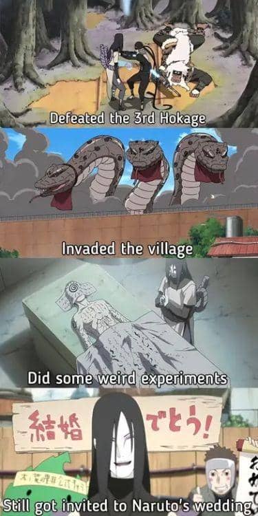meme Naruto tentang ular