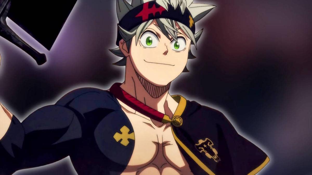Cuplikan still dari anime Black Clover produksi Studio Pierrot, memperlihatkan adegan dalam serial animasi tersebut.