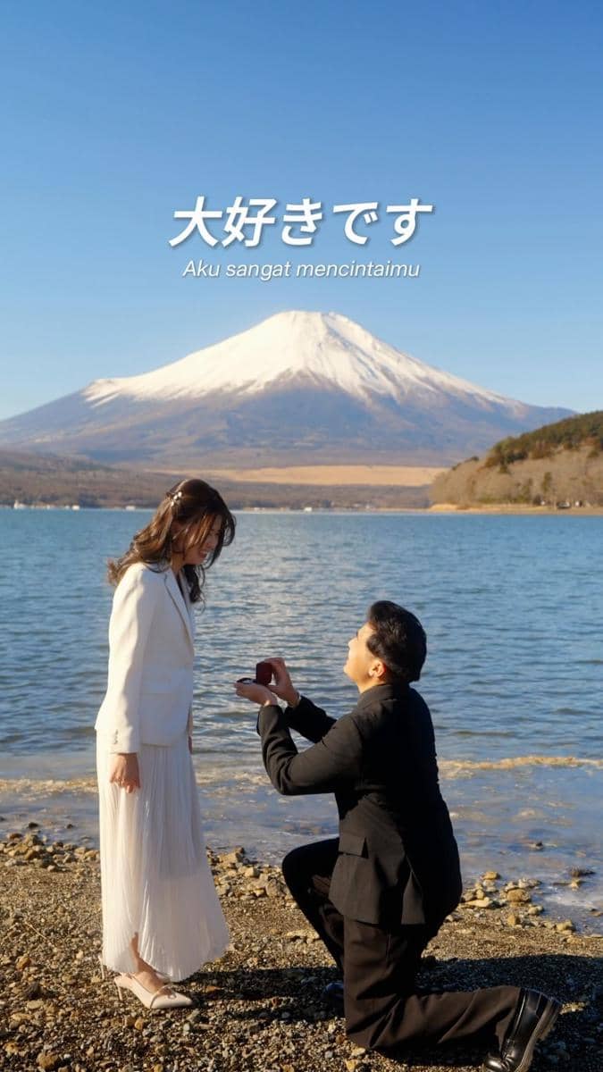 Pemotretan Jerome Polin dan Gracia Caroline di Jepang (instagram.com/jeromepolin)