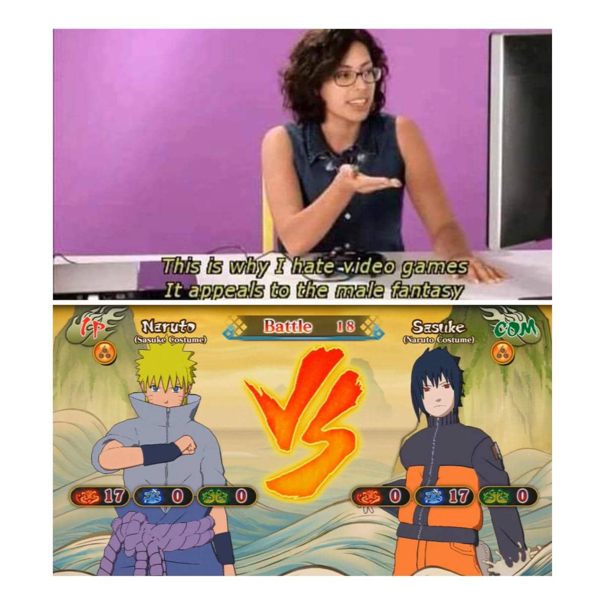 meme Naruto tentang main game