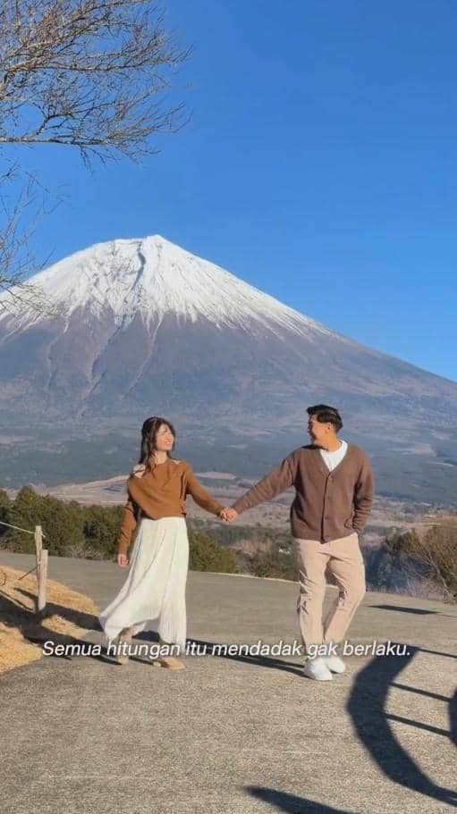 Pemotretan Jerome Polin dan Gracia Caroline di Jepang (instagram.com/jeromepolin)