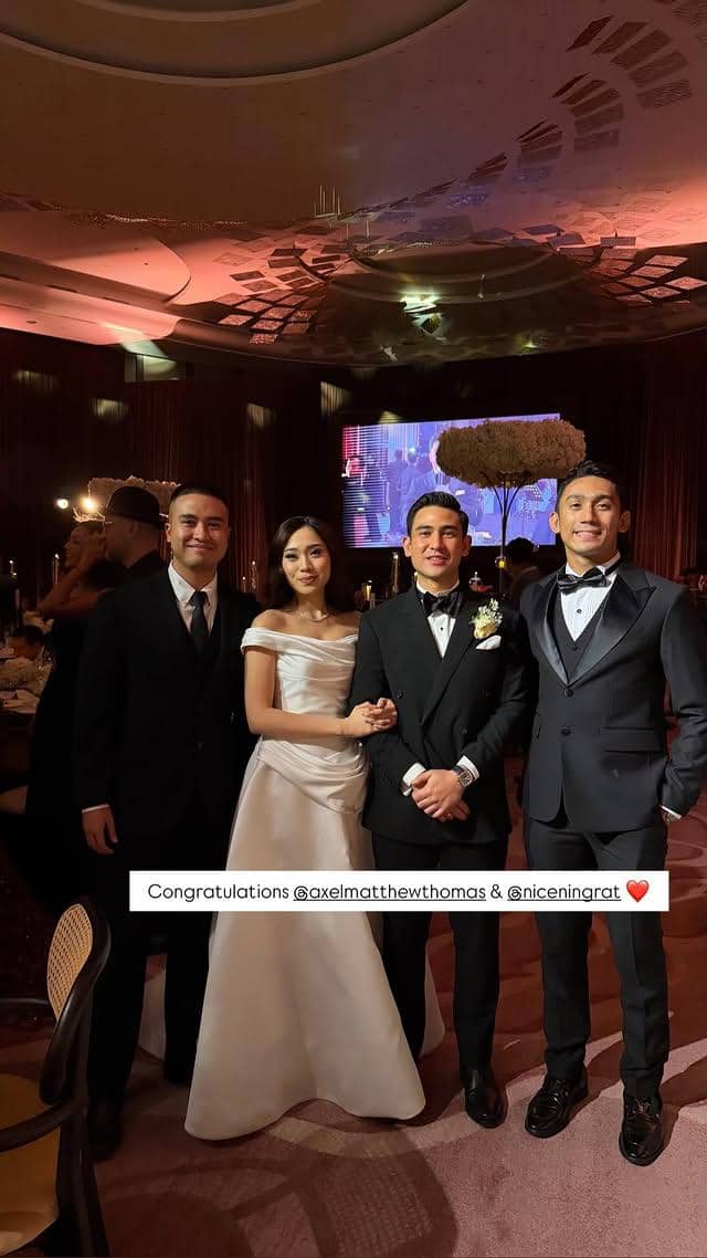 Sejumlah tamu artis menghadiri pernikahan Axel Matthew, diabadikan dalam unggahan Instagram Daffa Wardhana.