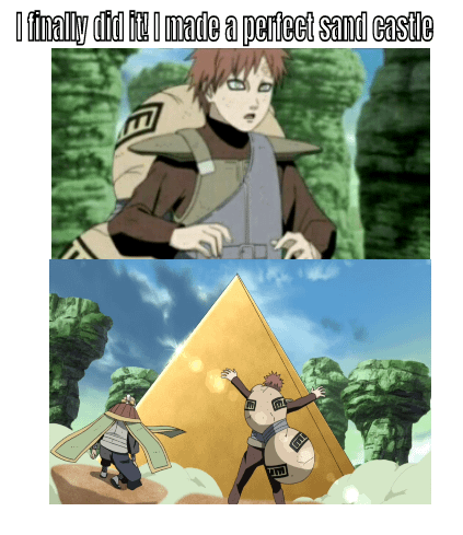 meme Naruto tentang pasir
