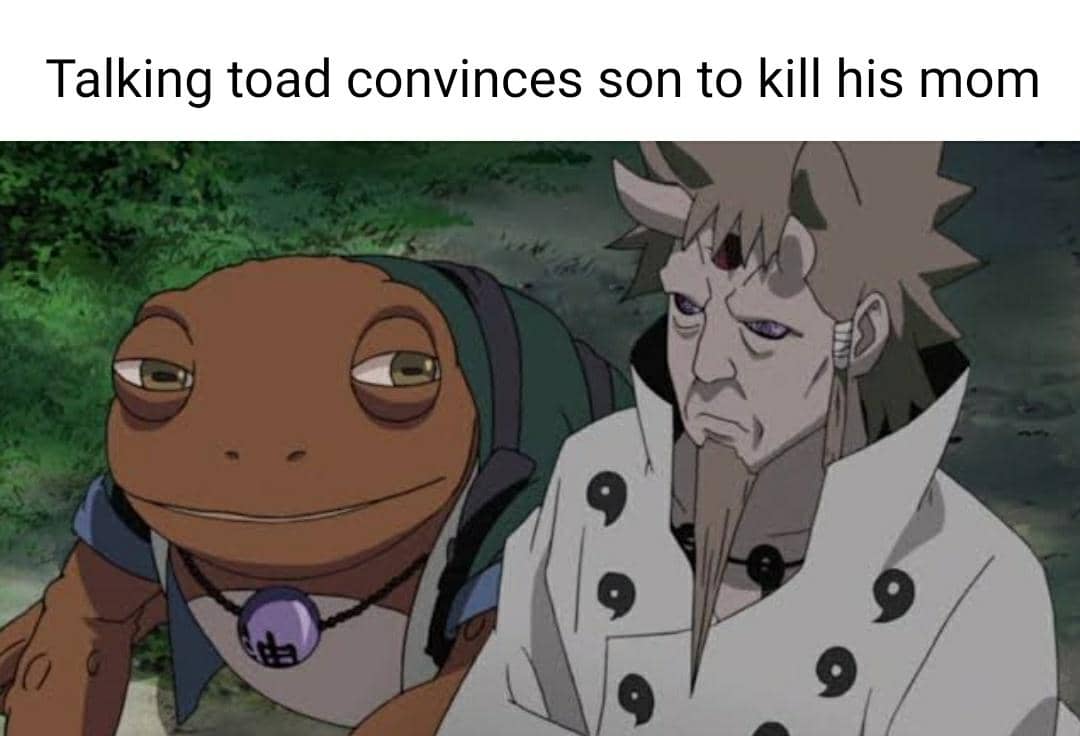 meme Naruto tentang katak
