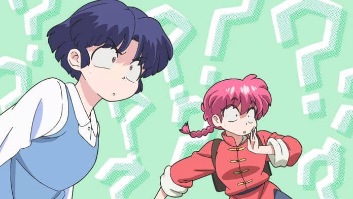 Potongan adegan anime Ranma 1/2 dalam materi promosi Netflix, menampilkan suasana dari serial animasi tersebut.