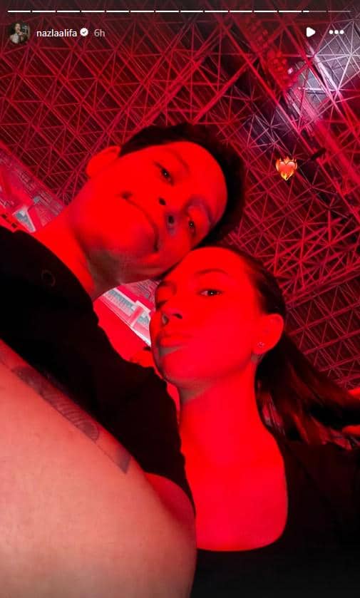 Kolase potret sejumlah artis Indonesia yang menghadiri konser The Weeknd hari kedua, dibagikan melalui Instagram Nazla Alifa.
