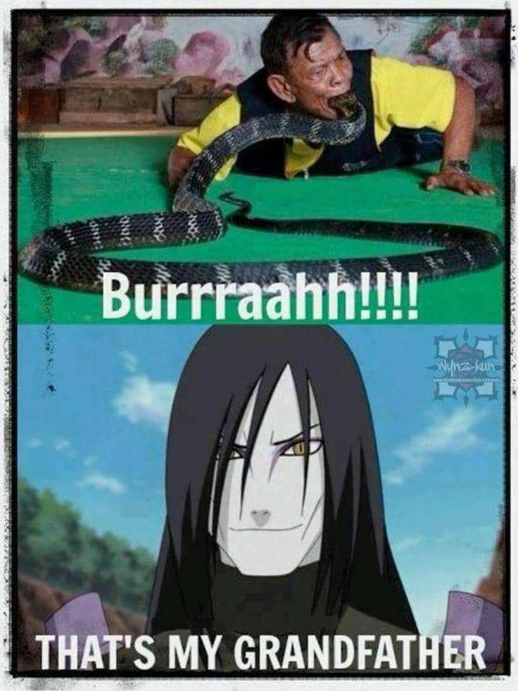 meme Naruto tentang ular