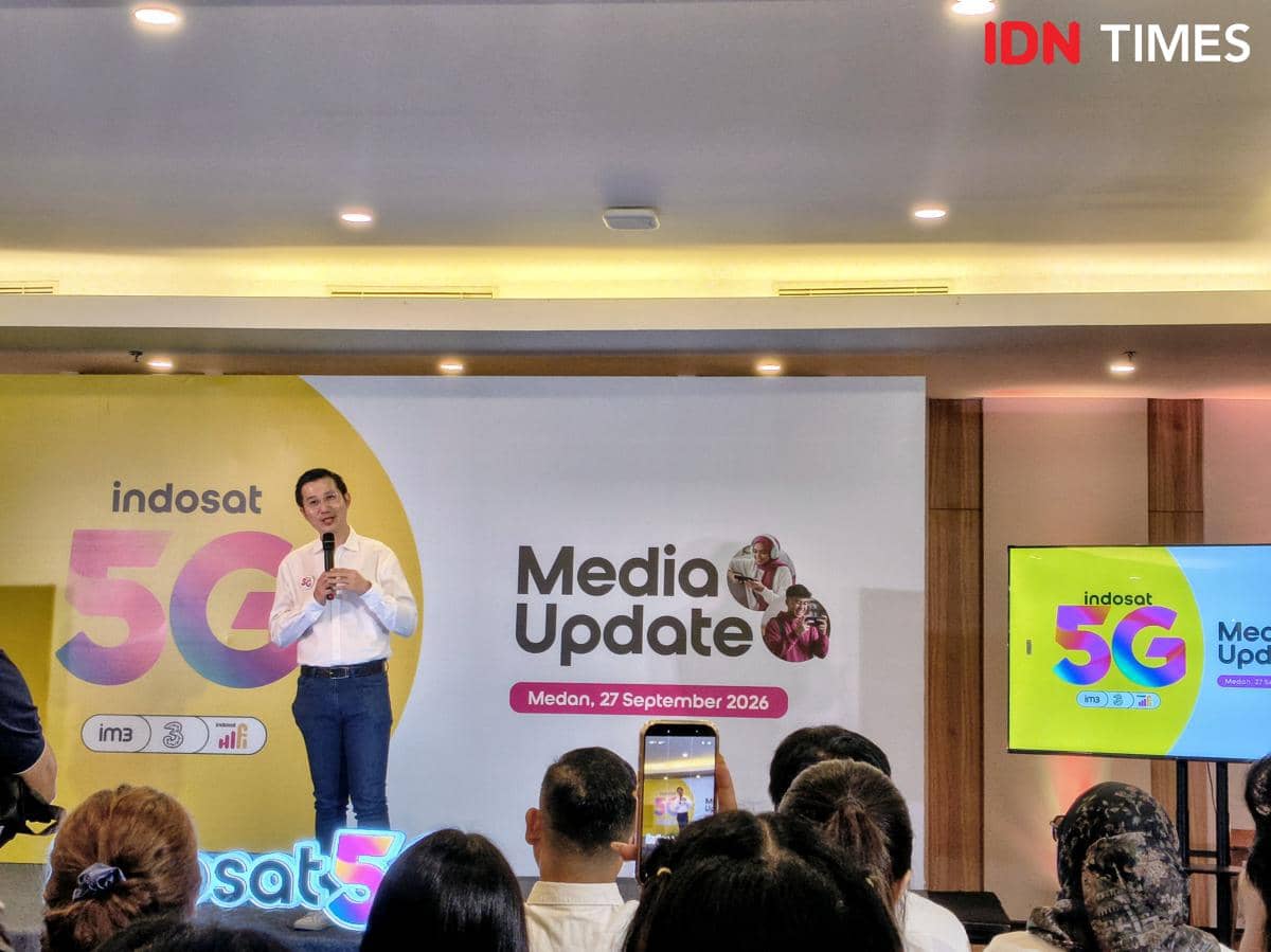 Agus Sulistio, EVP Head of Circle Sumatra Indosat Ooredoo Hutchison, dalam potret dokumentasi IDN Times.