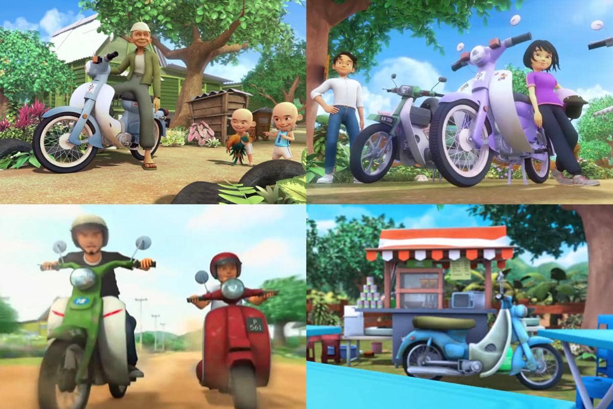 motor para karakter Upin & Ipin