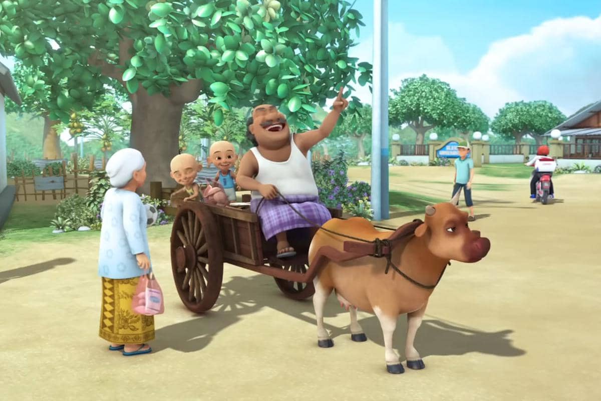 pedati Uncle Muthu dalam Upin & Ipin