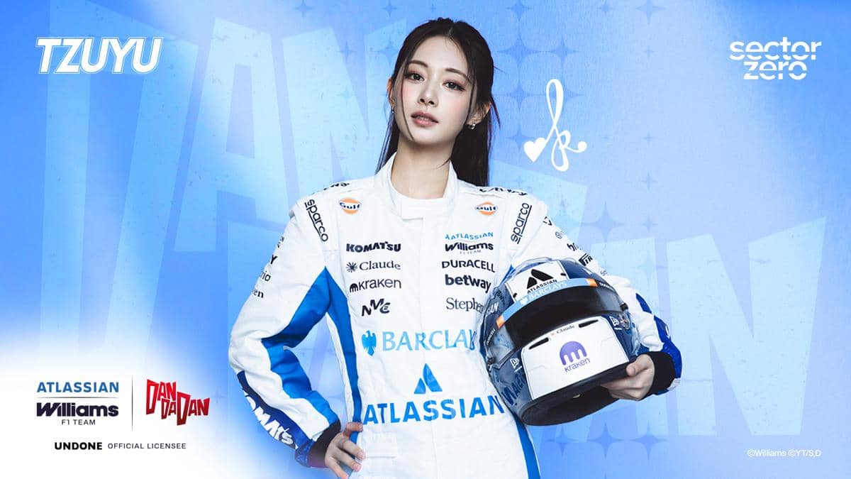 Kolaborasi Unik Atlassian Williams F1 Team, DAN DA DAN, dan TZUYU