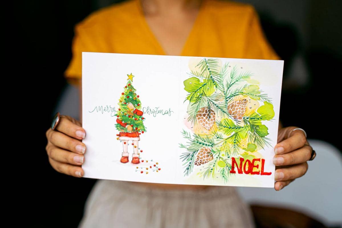 ilustrasi kartu ucapan, greeting card