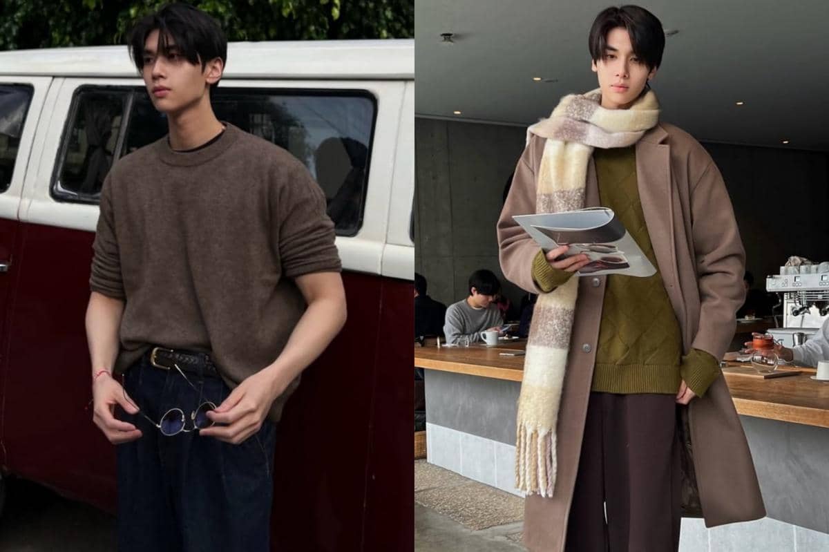 7 Inspirasi Outfit Autumn Vibes ala Dunk Natachai, Look-nya Hangat!