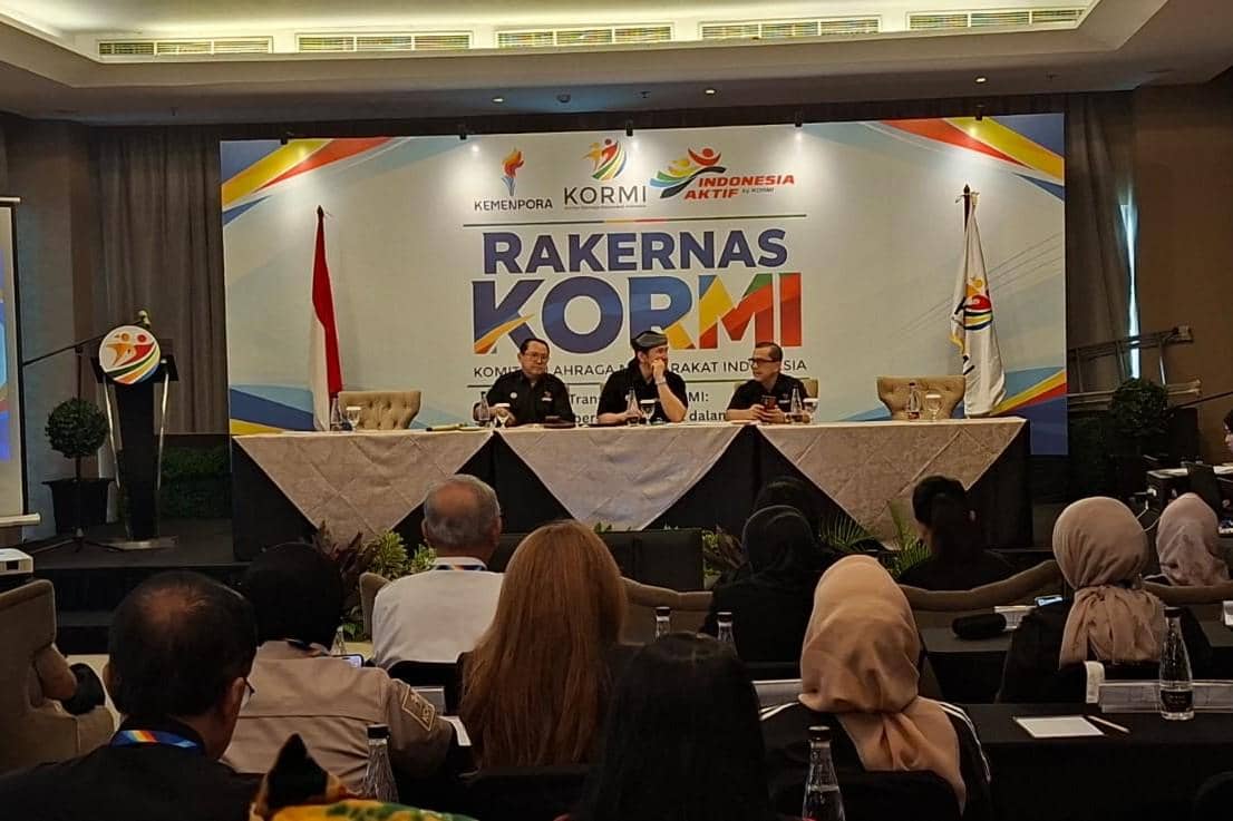 Suasana Rakernas KORMI yang menuntaskan pembahasan dan keputusan terkait penyelenggaraan Fornas 2027.