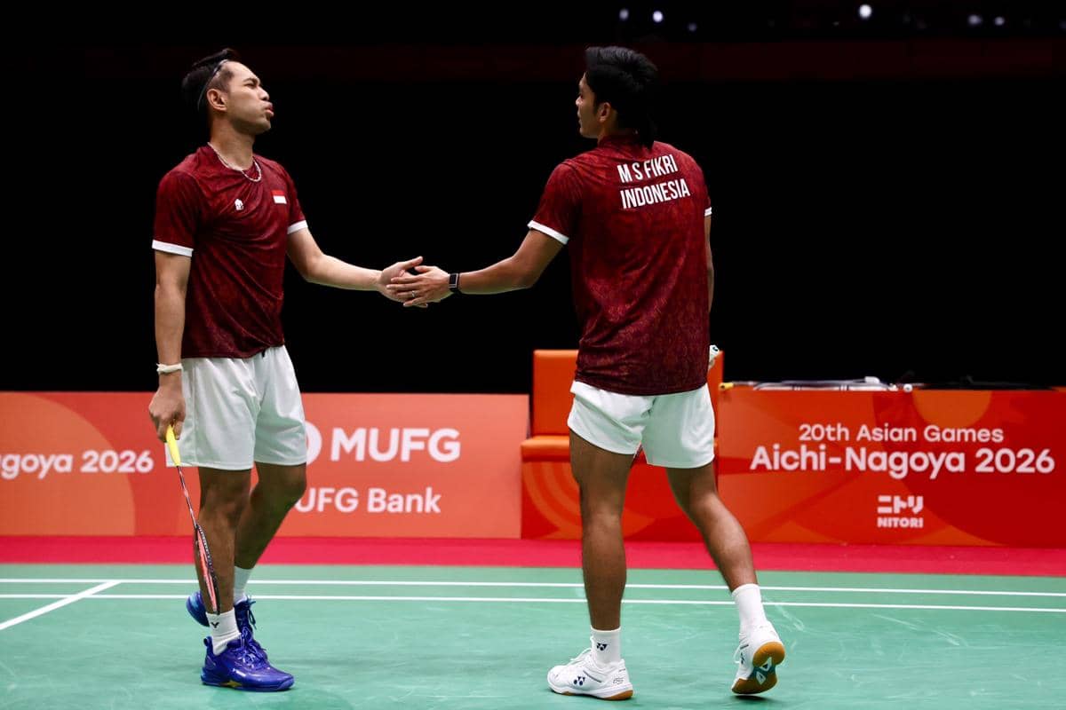 Fajar Alfian/Muhammad Shohibul Fikri kandas di semifinal Asian Games 2026 Aichi-Nagoya.