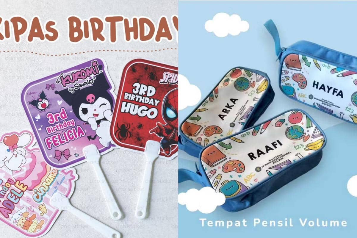 5 Suvenir Ulang Tahun Anak Custom Murah, Under Rp5 Ribuan