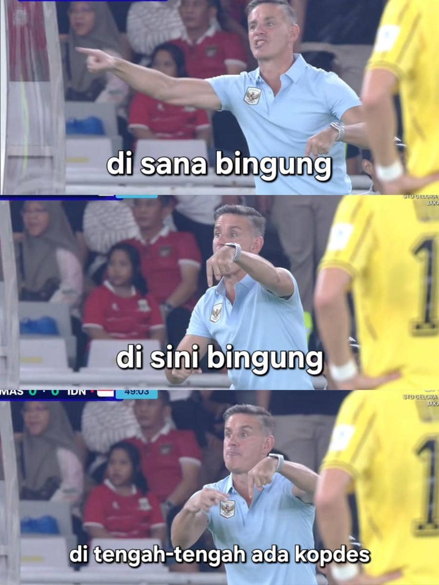 Meme di X tentang Timnas Indonesia yang hanya bermain imbang melawan Malaysia, dibagikan akun bobbyngantuk.