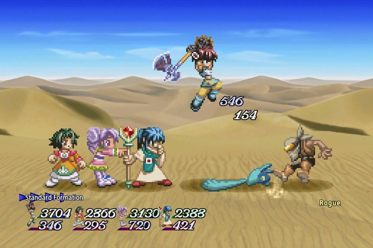 cuplikan gameplay Tales of Eternia Remastered