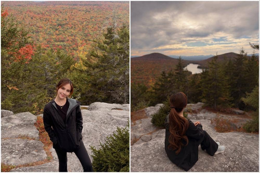 Agatha Chelsea Hiking ke Gunung Owl 's Head saat Musim Gugur, Memesona