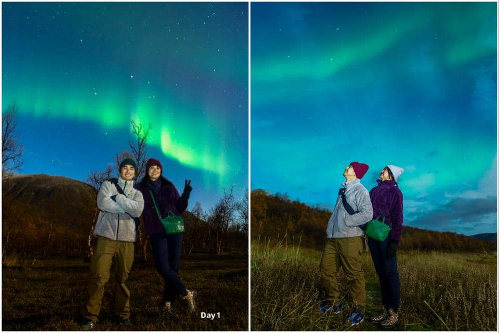 Kenes Andari dan Winky Wiryawan Melihat Aurora di Tromsø, Indah!