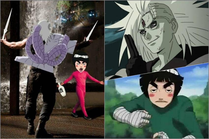 8 Meme Rock Lee Mode Mabuk, Fans Gak Akan Pernah Lupa!