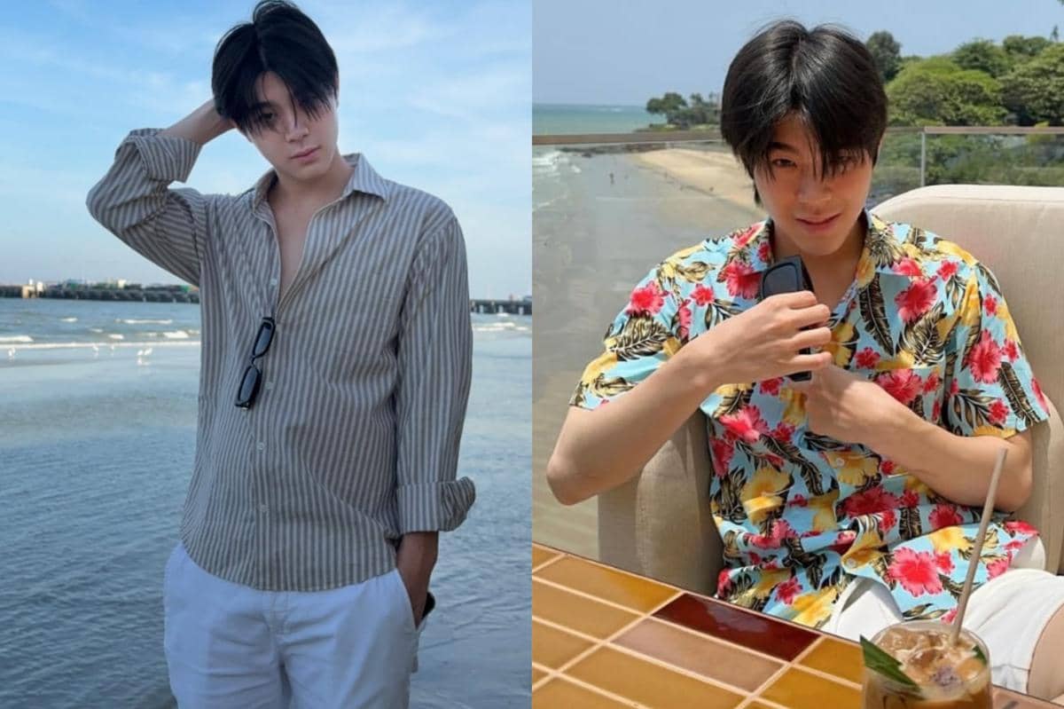 7 Inspirasi Outfit ke Pantai ala Kin Thanachai, Selalu Memukau!