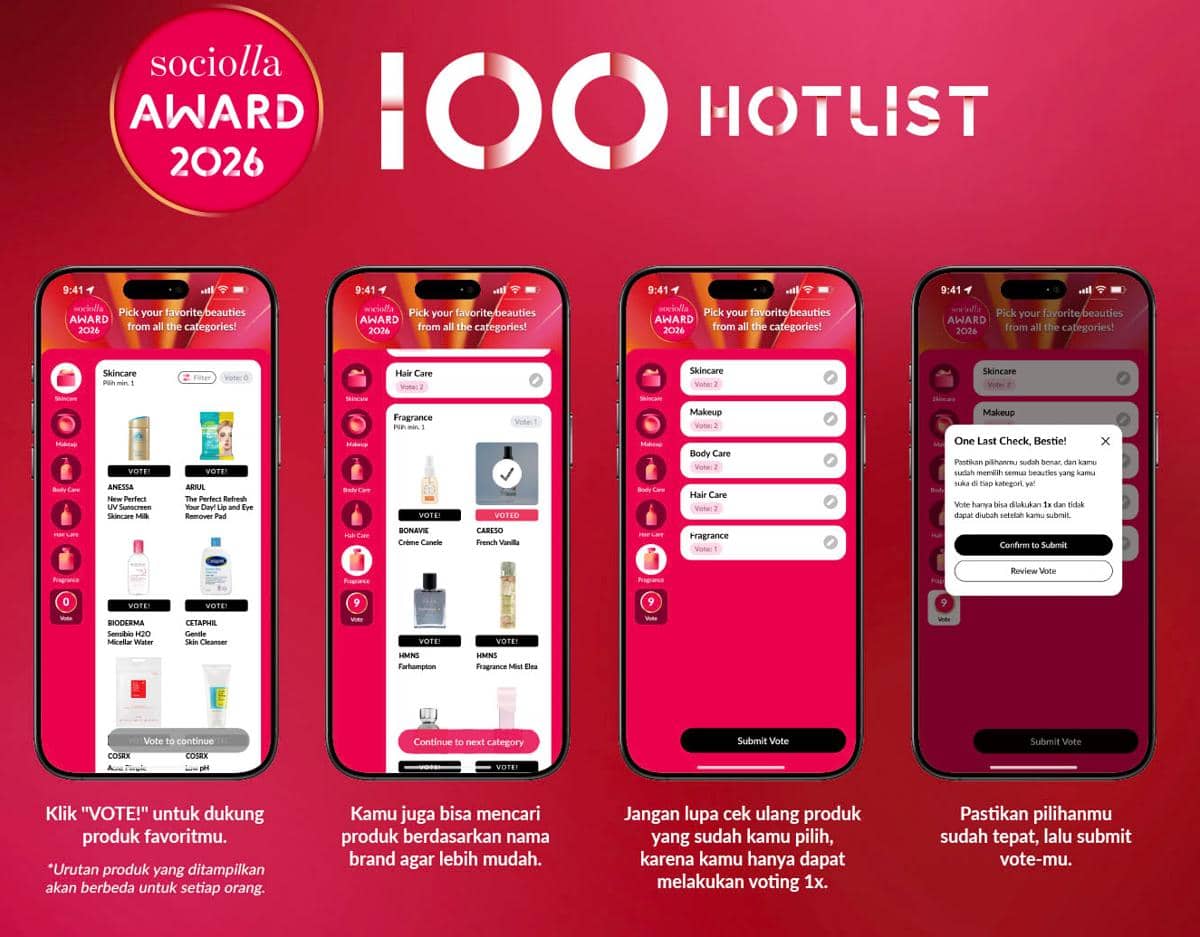 Sociolla Awards 2026 - 100 Hotlist