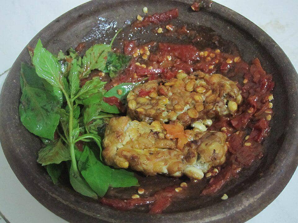 potret sambal tempe penyet