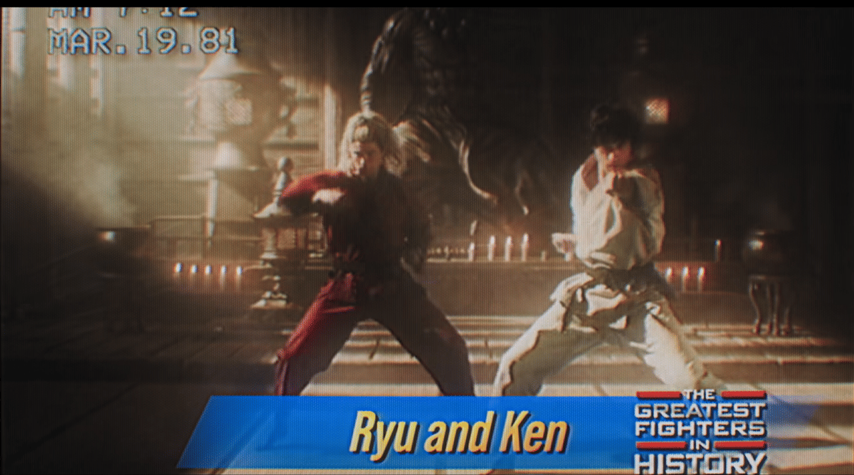 Adegan masa lalu Ryu dan Ken dalam film Street Fighter produksi Legendary Pictures dan Paramount Pictures.