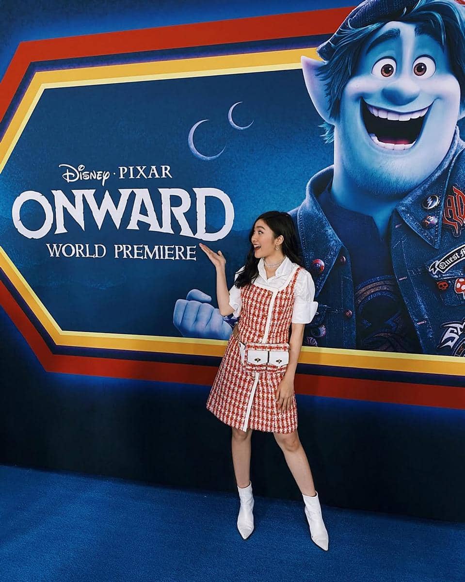 referensi outfit dengan mini dress ala Febby Rastanty