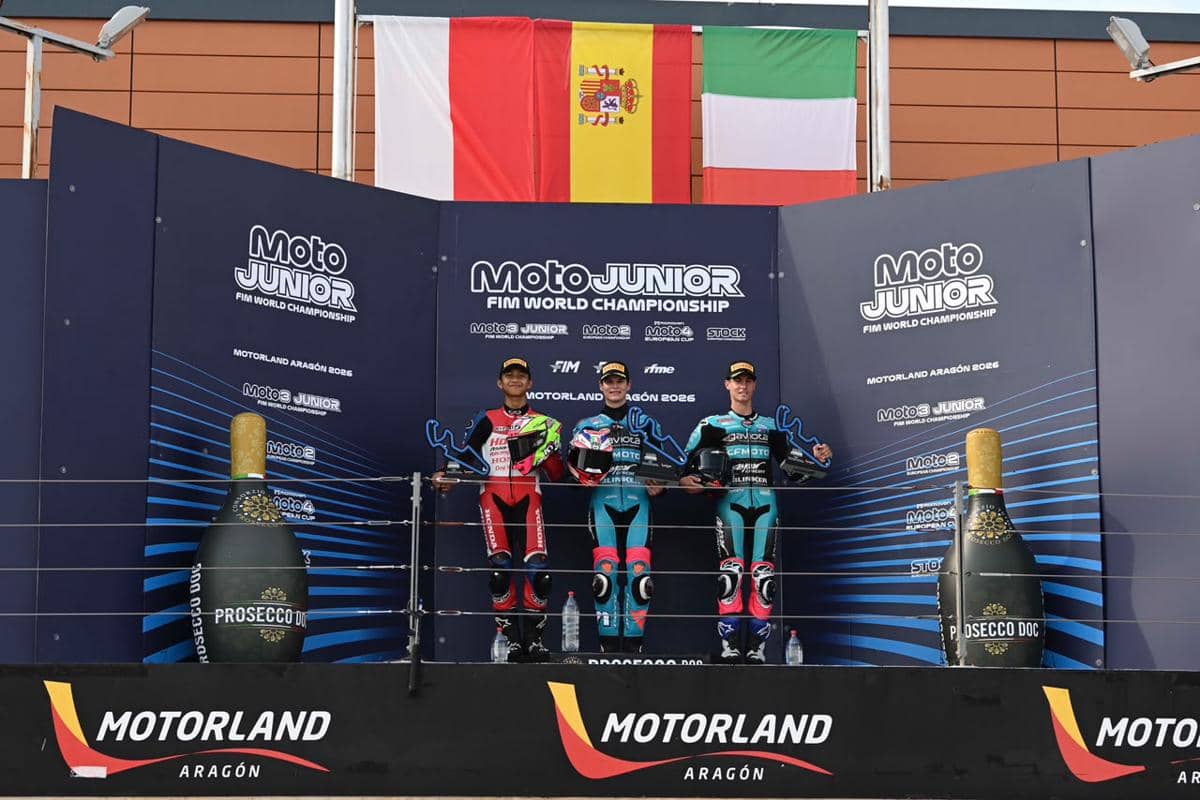 Melesat di Aragon, Ramadhipa Jaga Peluang Tembus Tiga Besar Moto3 Junior