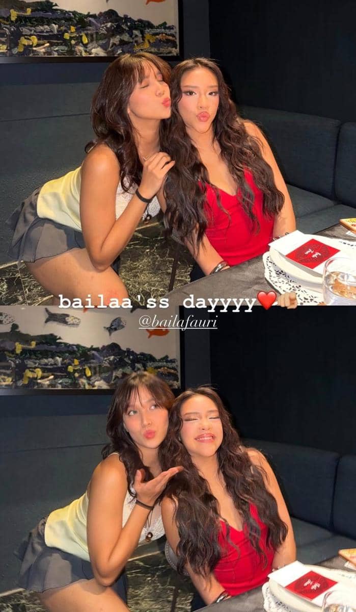 gaya artis di pesta ulang tahun Baila