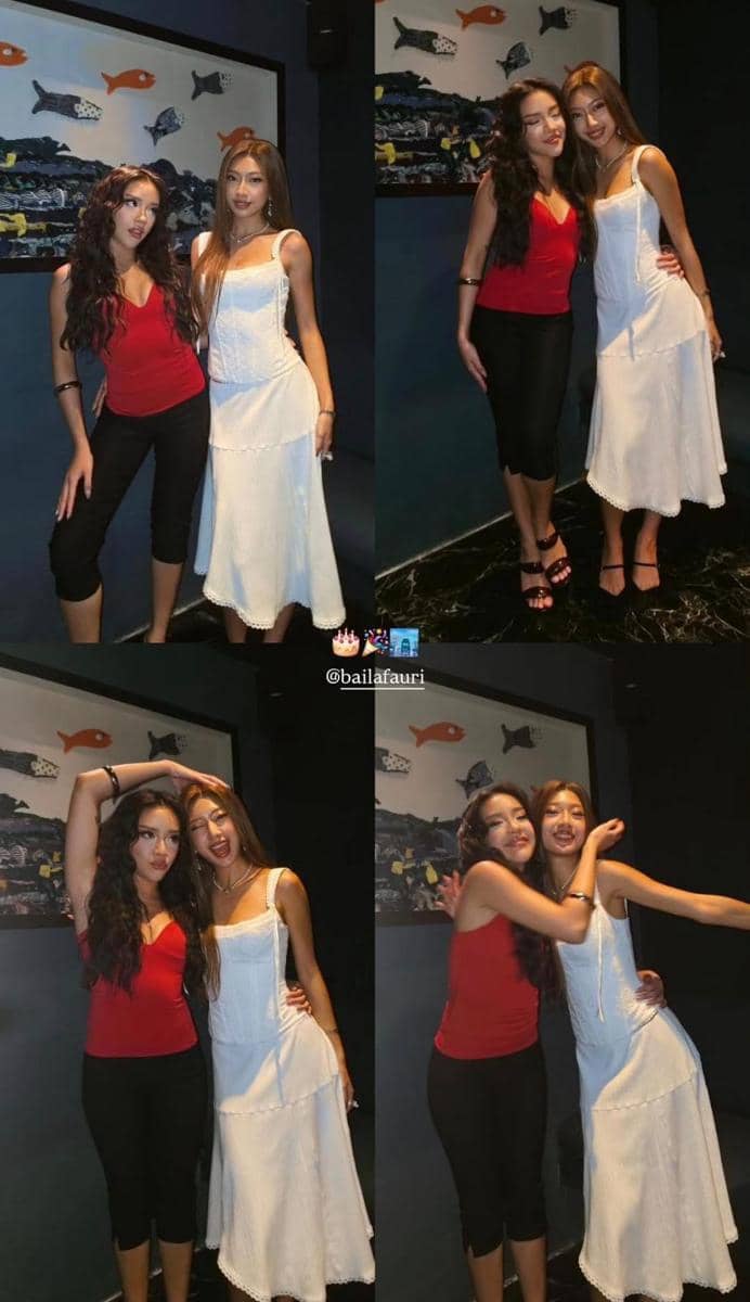 gaya artis di pesta ulang tahun Baila