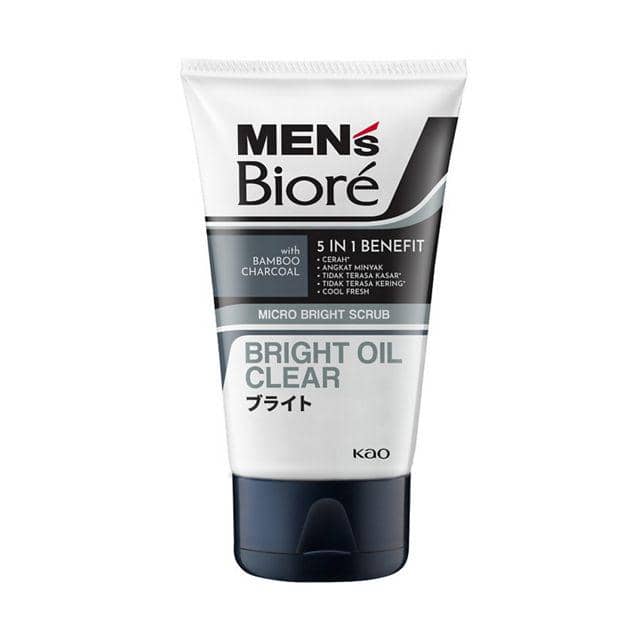 Men's Biore Scrub Facial Wash Bright Oil Clear (kao.com)