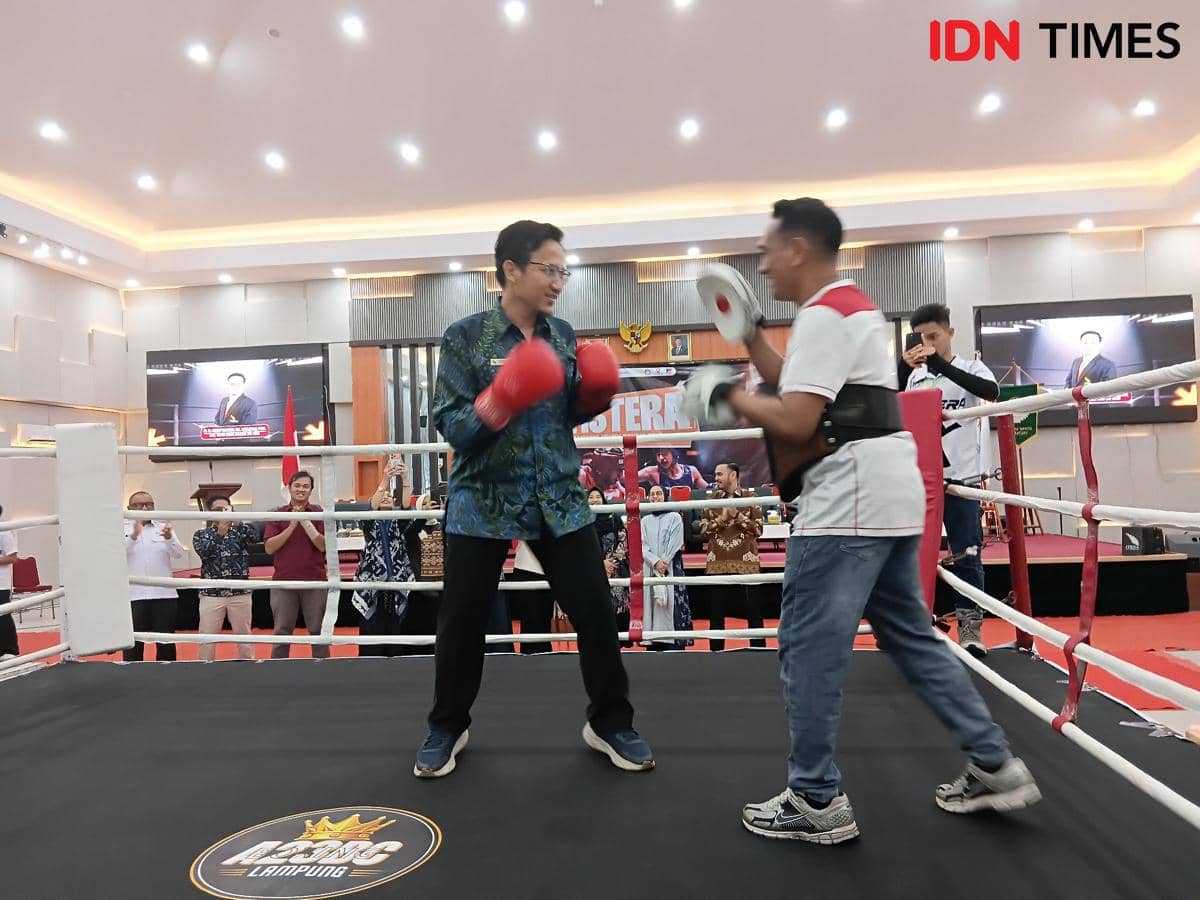 Fistera Lampung Youth Boxing Tournament digelar di GKU 2 ITERA 29 September hingga 2 Oktober 2026. (IDN Times/Martin L Tobing).
