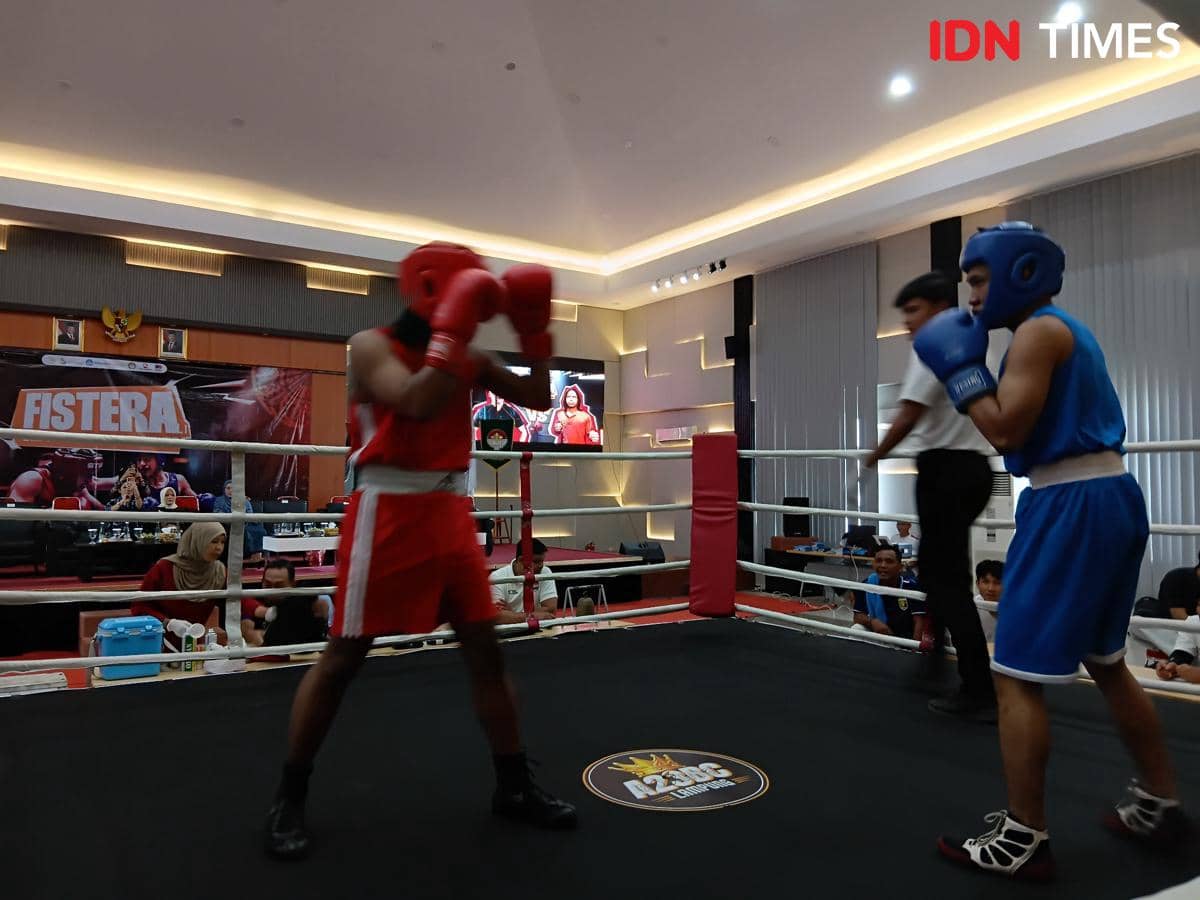 Fistera Lampung Youth Boxing Tournament digelar di GKU 2 ITERA 29 September hingga 2 Oktober 2026. (IDN Times/Martin L Tobing).
