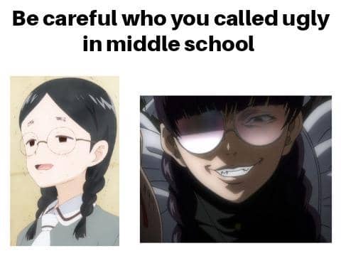 meme anime tentang masa SMP