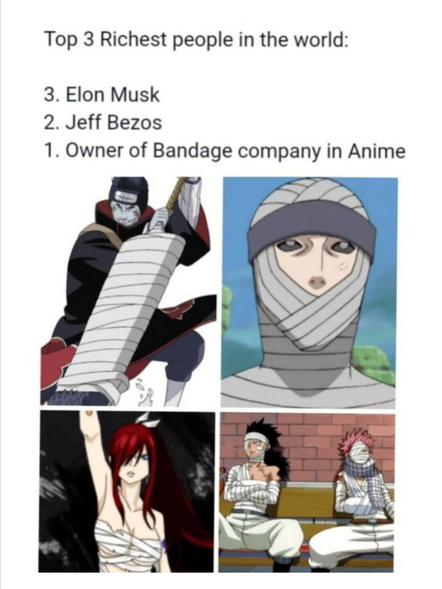 meme anime tentang perban