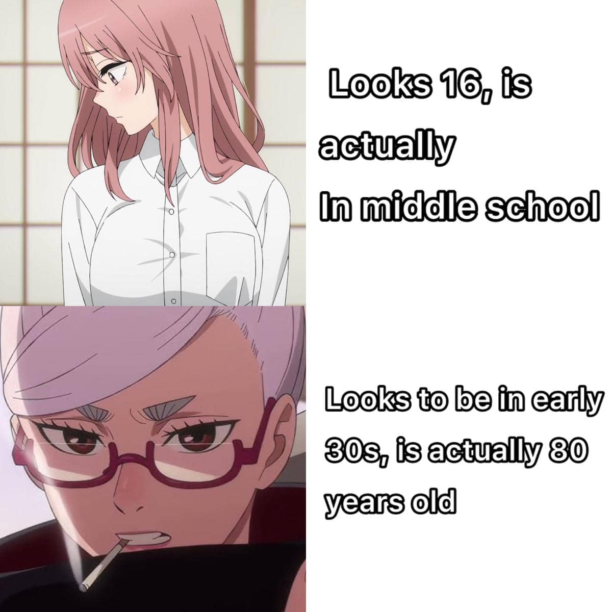 meme anime tentang masa SMP