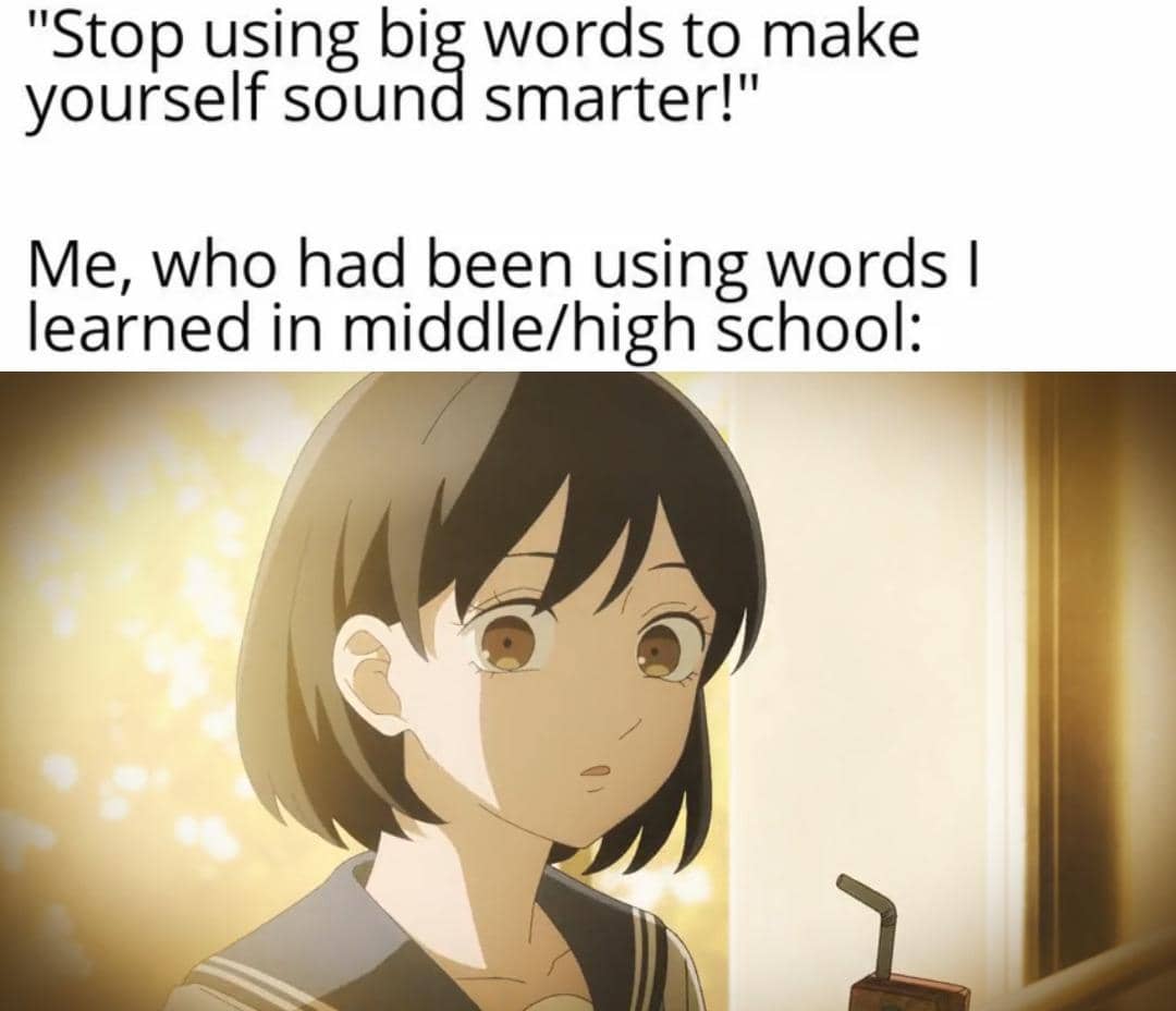 meme anime tentang masa SMP