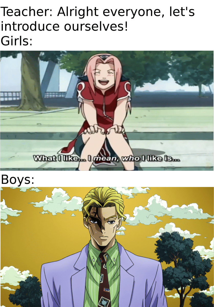 meme anime tentang masa SMP