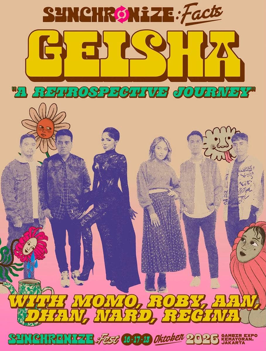 Geisha dan Momo akan tampil di Synchronize Fest 2026 (instagram.com/synchronizefest)
