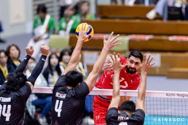 Para pemain tim voli Indonesia bersiap bertanding dalam ajang Asian Games 2026 di arena pertandingan.
