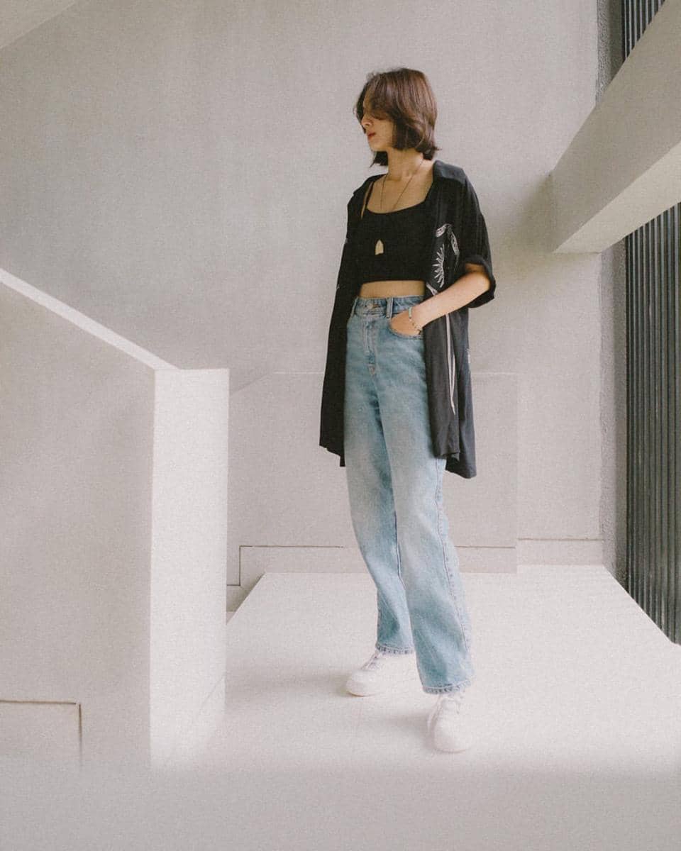 mix and match celana jeans ala Sheila Dara