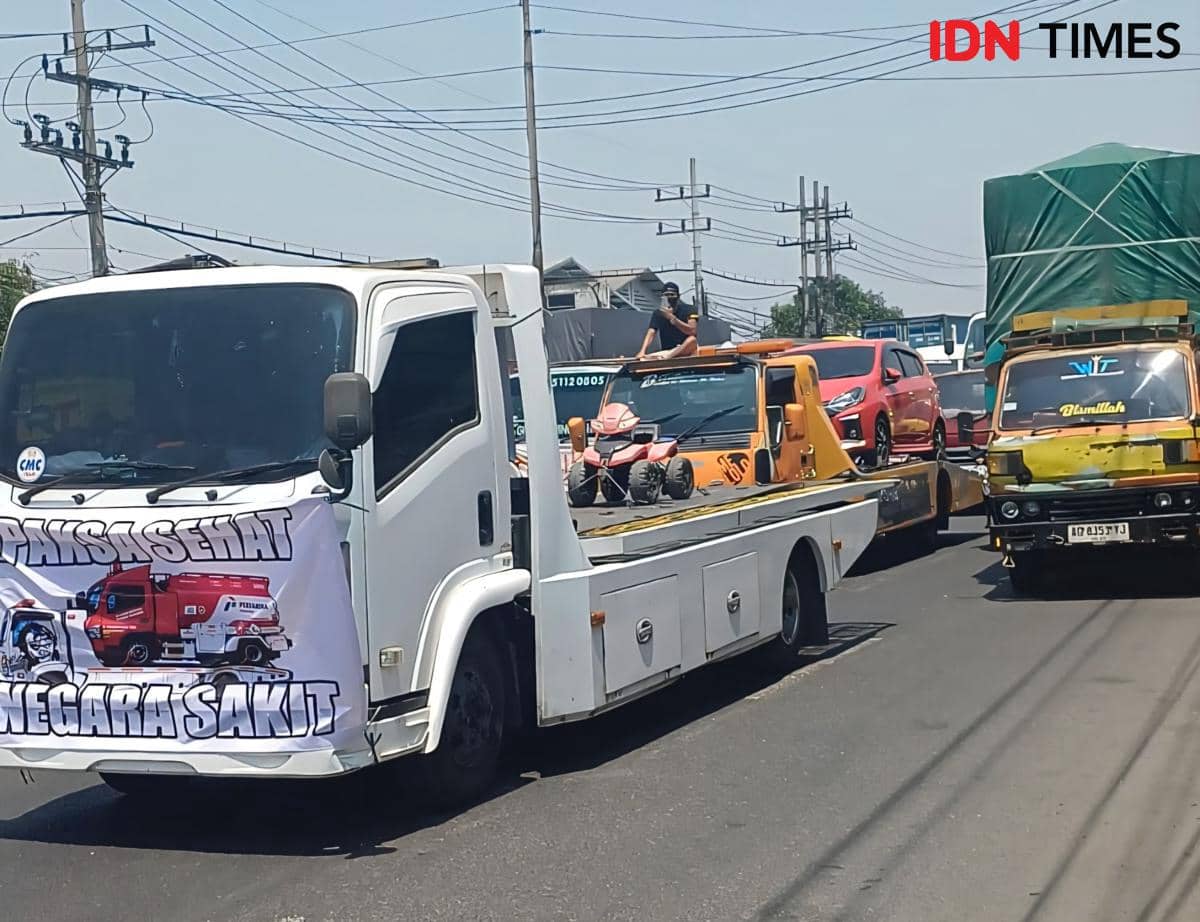 Truk GSJT Kepung Surabaya, BBM Subsidi Towing Jadi Sorotan