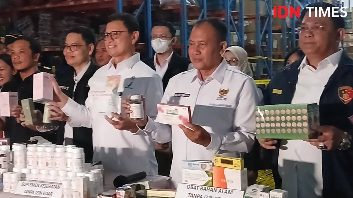 BPOM Bongkar Gudang Obat dan Kosmetik Ilegal di Tangerang