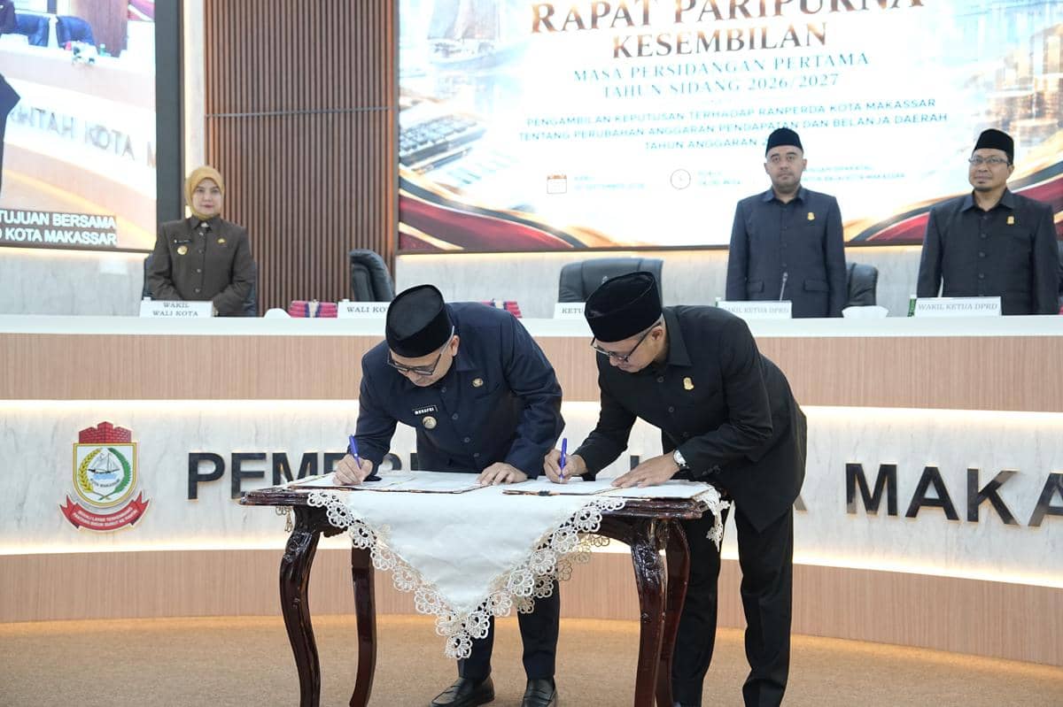 APBD Perubahan Makassar Rp5,26 T Disahkan, OPD Kejar Serapan 95 Persen