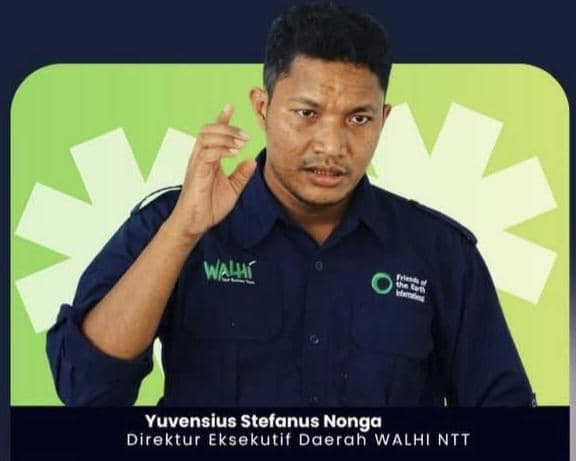 Potret Direktur Eksekutif Daerah WALHI NTT, Yuvenius Stefanus Nongga, dalam dokumentasi organisasi WALHI NTT.